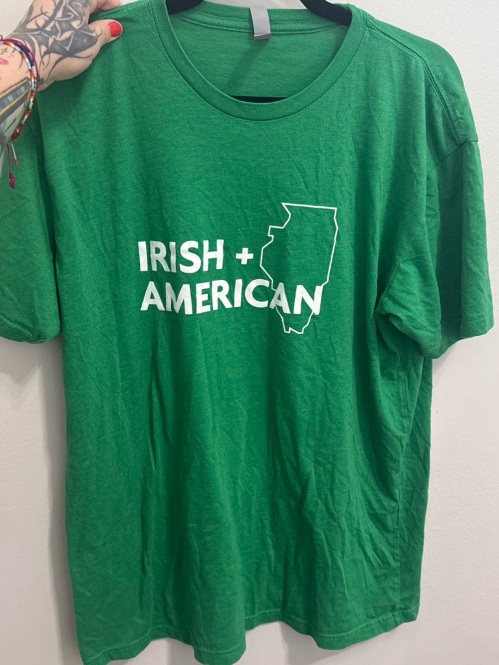 Next Level Apparel Green Graphic Tee